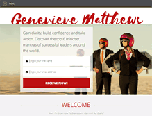 Tablet Screenshot of genevieve-matthews.com